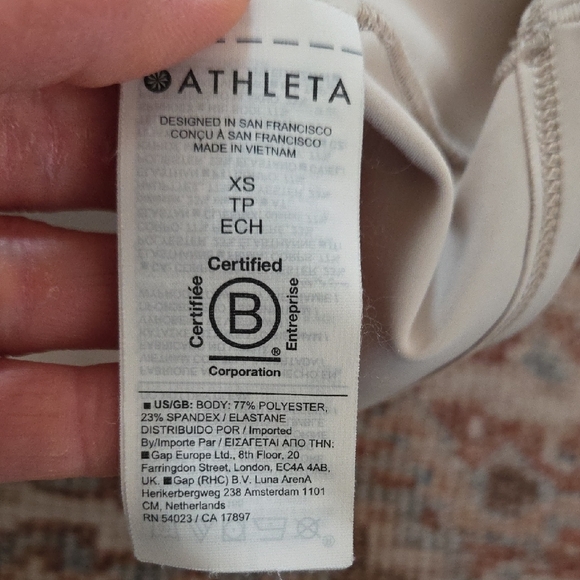 Athleta Cream Racerback Tank - Picture 5 of 6